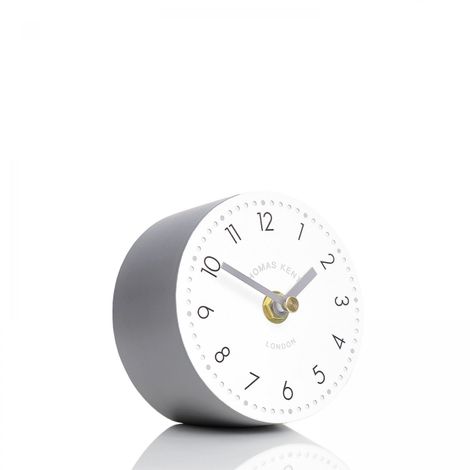 Tumbler Smoke 10cm Mantel Clock (AMC04007)
